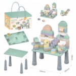 Klocki konstrukcyjne zestaw Stolik 56 el. eko z Pszenicznej Słomy 10922E - obrazek 9