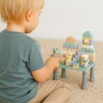 Klocki konstrukcyjne zestaw Stolik 56 el. eko z Pszenicznej Słomy 10922E - obrazek 10