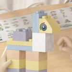 Klocki konstrukcyjne zestaw Stolik 56 el. eko z Pszenicznej Słomy 10922E - obrazek 13