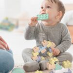 Klocki konstrukcyjne zestaw Stolik 80 el. eko z Pszenicznej Słomy 10923E - obrazek 2