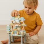 Klocki konstrukcyjne zestaw Stolik 80 el. eko z Pszenicznej Słomy 10923E - obrazek 4