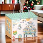 Klocki konstrukcyjne zestaw Stolik 80 el. eko z Pszenicznej Słomy 10923E - obrazek 7