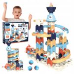 Klocki Konstrukcyjne Zestaw Tor wyścigowy kosmiczny Ball Dash Track 60 elem - obrazek 4