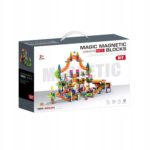 Klocki Magnetyczne konstrukcyjne zestaw 3D edukacyjne Tor kulkowy 297 el - obrazek 2