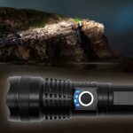 Latarka LED Akumulatorowa Mocna USB Taktyczna Wodoodporna Wojskowa Survival