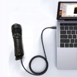 Latarka LED Akumulatorowa Mocna USB Taktyczna Wodoodporna Wojskowa Survival - obrazek 9